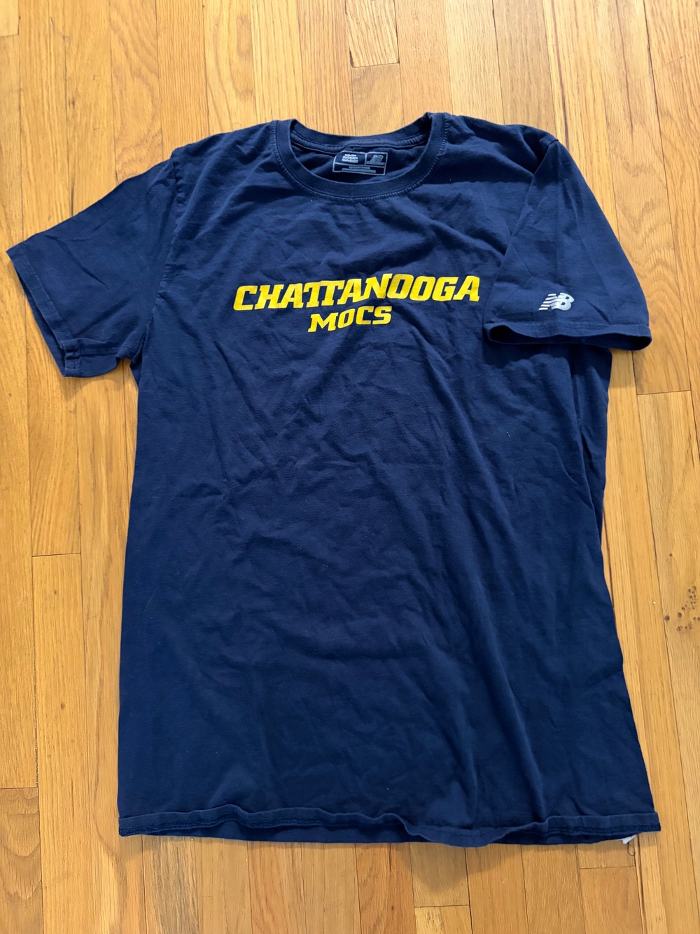 New Balance Navy Short Sleeve Chattanooga Mocs Graphic Tee